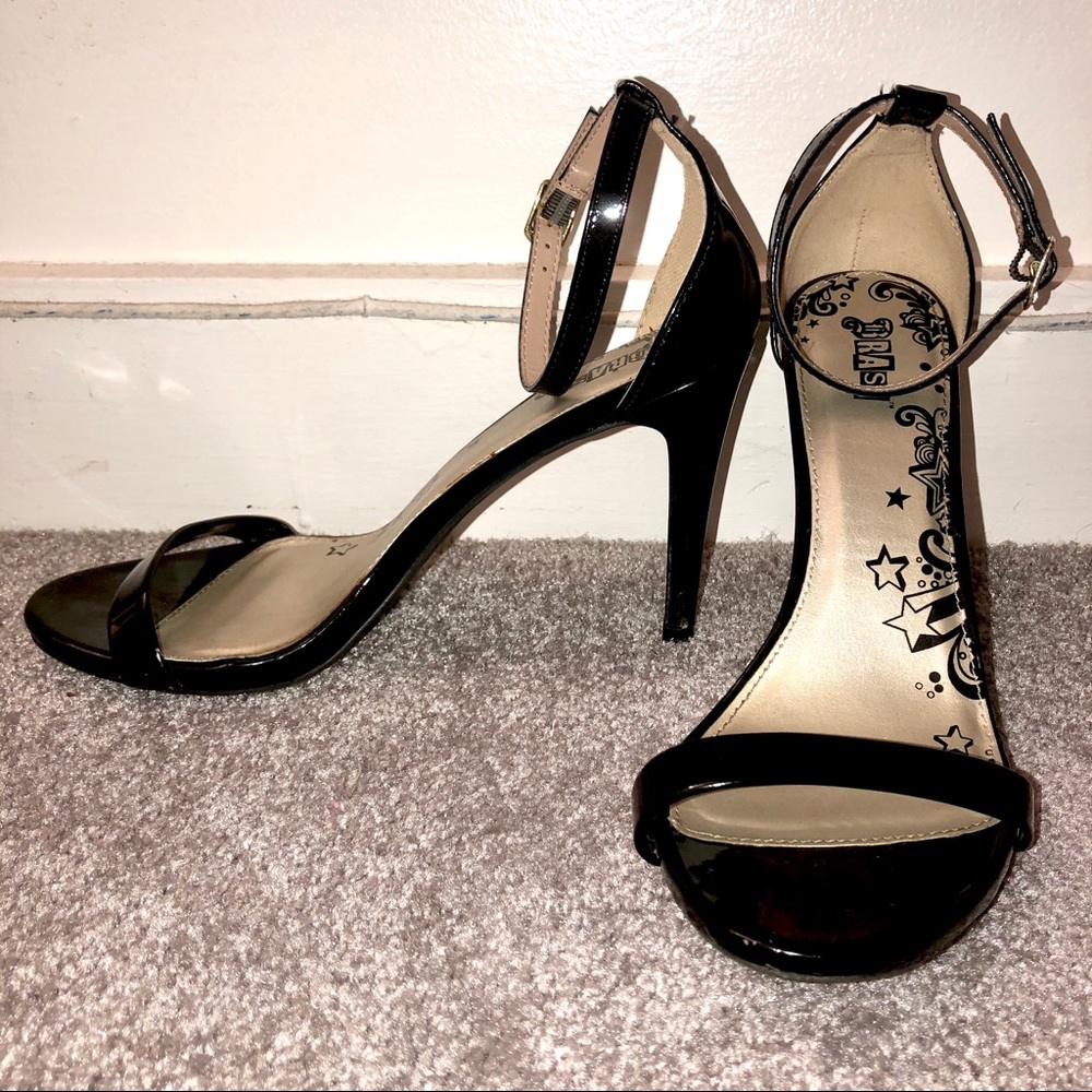 BRASH Strapped Black Heels